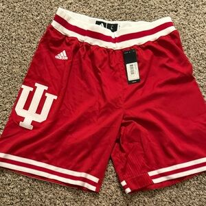 Adidas Red Athletic Men's Shorts
